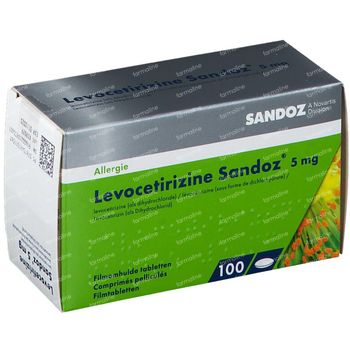 Levocetirizine 5mg Sandoz 100 comprimés