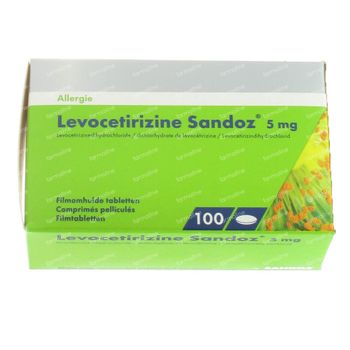 Levocetirizine 5mg Sandoz 100 comprimés