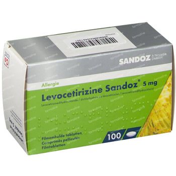 Levocetirizine 5mg Sandoz 100 comprimés