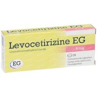 Levocetirizine EG 5mg 20 tabletten