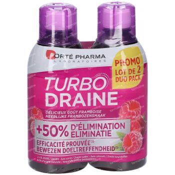Forté Pharma Turbodraine Framboise Duopack 2x500 ml
