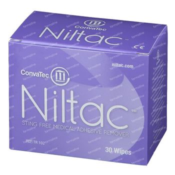Trio Niltac Remover Med. Colle Sans Alcool Lingettes 30 st