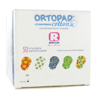 Ortopad Cotton Regular Boys Pansements Oculaires 50 pièces