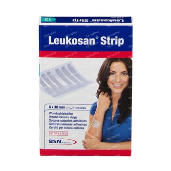 Leukosan® Strip Stérile 6 x 38mm Blanc 72628-06 2x6 pièces