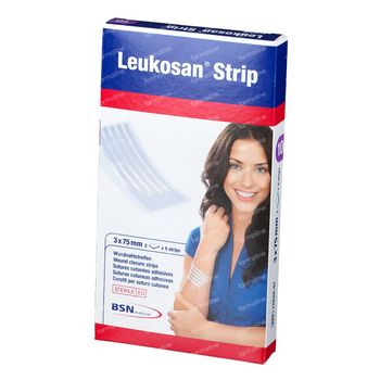 Leukosan® Strip Stérile 3 x 75 mm Blanc 72628-07 2x5 pièces