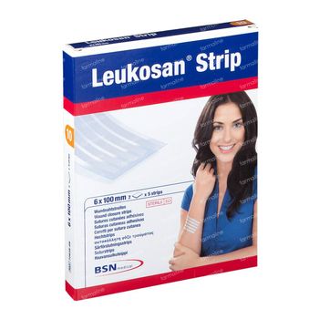 Leukosan® Strip Stérile 6 x 100 mm Blanc 72628-09 2x5 pièces