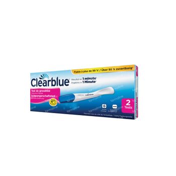 Clearblue Plus Test de grossesse Détection Rapide DUO 2 test