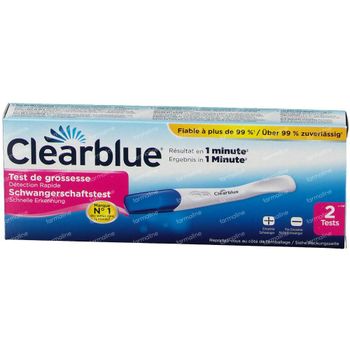 Clearblue Plus Test de grossesse Détection Rapide DUO 2 st