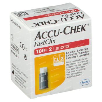 Accu-Chek Fastclix Lancettes 100+2 pièces