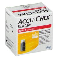 Accu-Chek Fastclix Lancettes 200+4 pièces