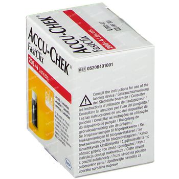 Accu-Chek Fastclix Lancettes 200+4 pièces