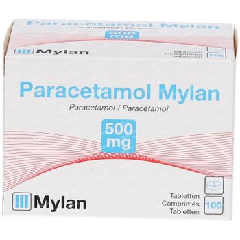 Paracetamol Mylan 500mg 100 tabletten