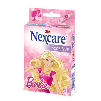 3M Nexcare Sensitive 3 Maten Assortiment Barbie N0920MBW 20 pansements