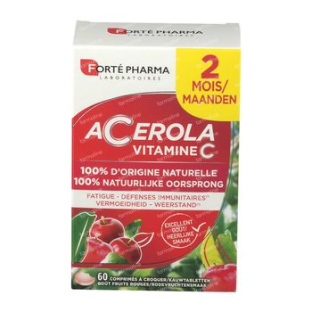 Forté Pharma Acérola Vitamine C 60 comprimés à croquer