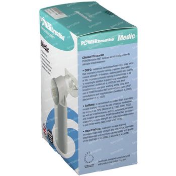Powerbreathe Medic Formateur Respiration PB1000 1 inhalation