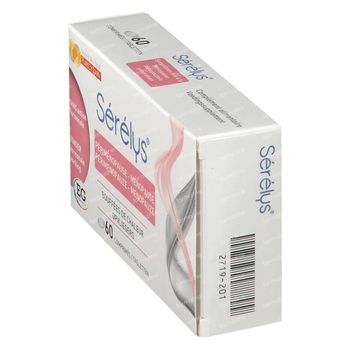 Sérélys - Ondersteunt tijdens de Menopauze bij Opvliegers, Prikkelbaarheid en Tijdelijke Vermoeidheid 60 tabletten