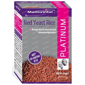 Mannavital Gefermenteerde Rode Rijst + Q10 60 capsules