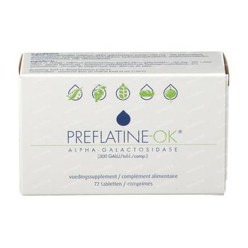 Preflatine-OK 72 tabletten