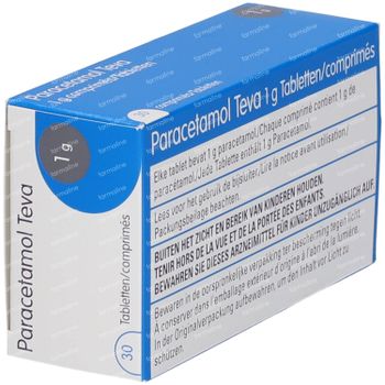 Paracetamol Teva 1g 30 tabletten