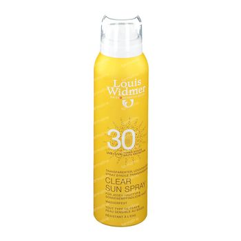 Louis Widmer Clear Sun Spray SPF30 Zonder Parfum 125 ml