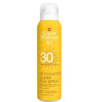 Louis Widmer Clear Sun Spray SPF30 Zonder Parfum 125 ml