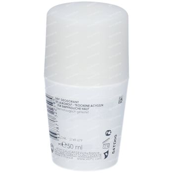 Vichy Déodorant Anti-Transpirant Toucher Sec 24h 50 ml rouleau
