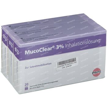 Mucoclear 3% Nacl 20x4 ml