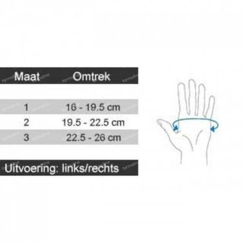 Push Ortho Duimbrace CMC Links 16-19.5cm T1 1 st