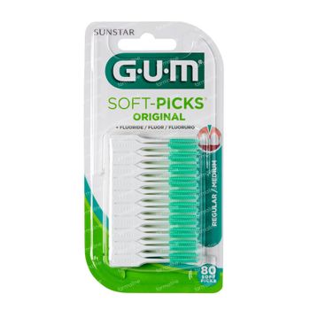 GUM Soft-Picks Original Regular 80 pièces