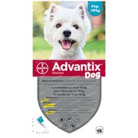 Advantix 100/500 Spot-On Oplossing Hond 4<10kg 6x1,0 ml