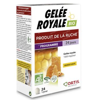 Ortis Gelée Royale Bio 24 comprimés à croquer