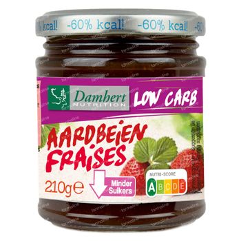 Damhert Dieetconfituur Aardbei Low Carb 210 g