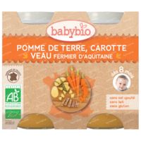 Babybio Bipack Légumes-Veau 2x200 g