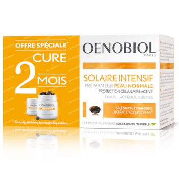 Oenobiol Solaire Intensif - Celbescherming van Binnenuit DUO 2x30 capsules