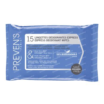 Preven's Tissue Deodorant 15 sachets