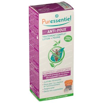 Puressentiel Répulsif Anti-Poux Lotion + Peigne 100 ml