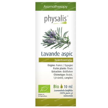 Physalis® Lavande Aspic Huile Essentielle Bio 10 ml