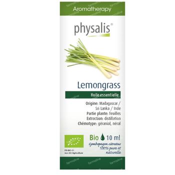 Physalis Lemongrass Huile Essentielle Bio 10 ml