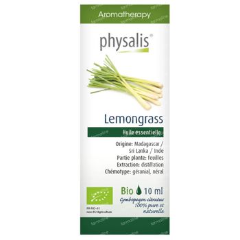 Physalis Lemongrass Huile Essentielle Bio 10 ml