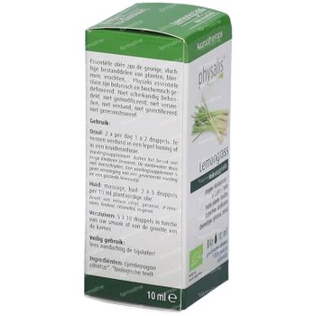 Physalis® Lemongrass Huile Essentielle Bio 10 ml