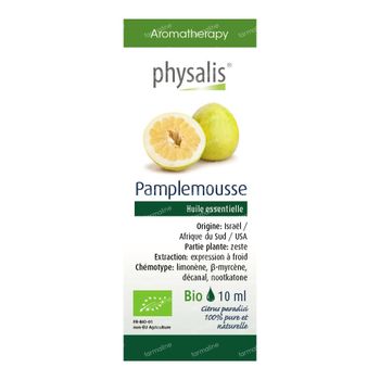 Physalis® Pamplemousse Huile Essentielle Bio 10 ml