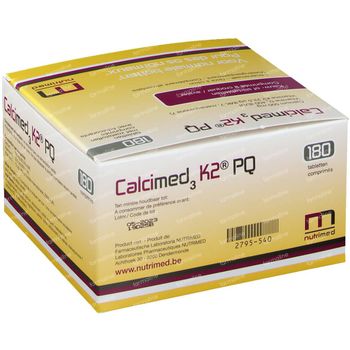 Calcimed3 K2 PQ 180 comprimés à croquer