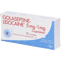 Golaseptine-Lidocaine 20 zuigtabletten
