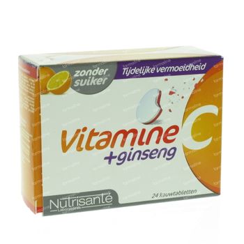 Nutrisanté Vitamine C + Ginseng 24 kauwtabletten