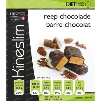Kineslim Barre de Chocolat 4 pièces