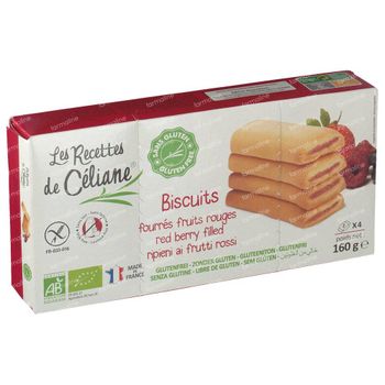 Celiane Biscuit Fruits Rouges Fourré Bio 160 g
