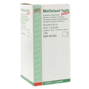 Mollelast Haft Verband Adhesive Latex Free 10cmx4m 89593 1 st