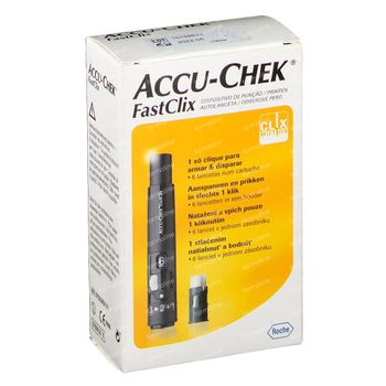 Accu-Chek FastClix Prikpen + 6 Lancetten 1 set