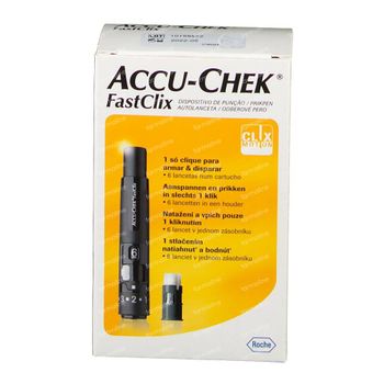 Accu-Chek FastClix Stechhilfe + 6 Lanzetten 1 shaker