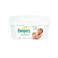 Pampers Lingettes pour bébés non parfumées Pampers Sensitive, 1X boîte  distributrice, 56 lingettes - 56 ea